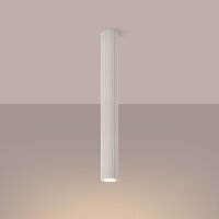 Aufbauspot Metall Ø 6,5 cm H: 60 cm GU10 in Creme...
