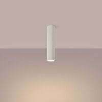 Aufbauspot GU10 in Creme Ø 6,5 cm H: 30 cm schmal...