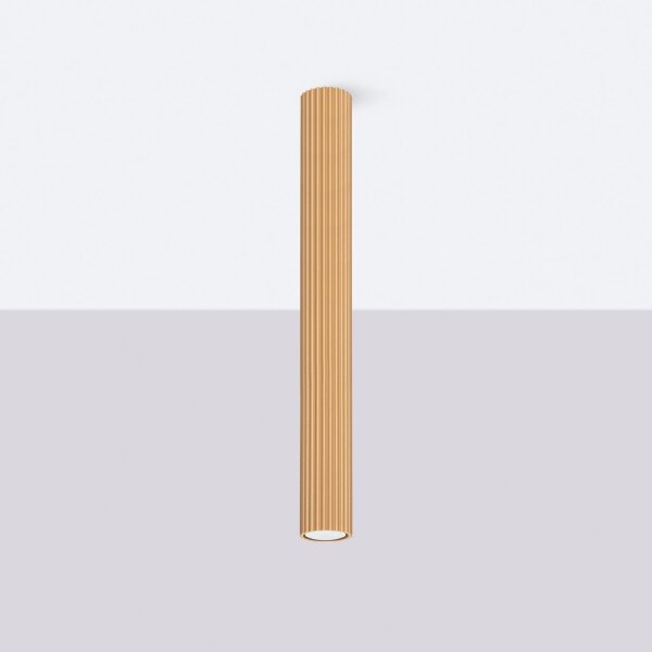 Aufbauspot Aufputz Ø 6,5 cm H: 60 cm Aluminium in Gold GU10