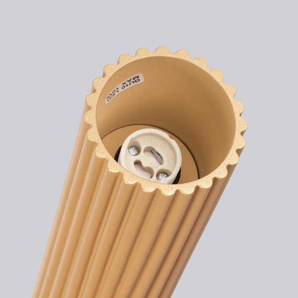 Aufbauspot Aufputz Ø 6,5 cm H: 60 cm Aluminium in Gold GU10