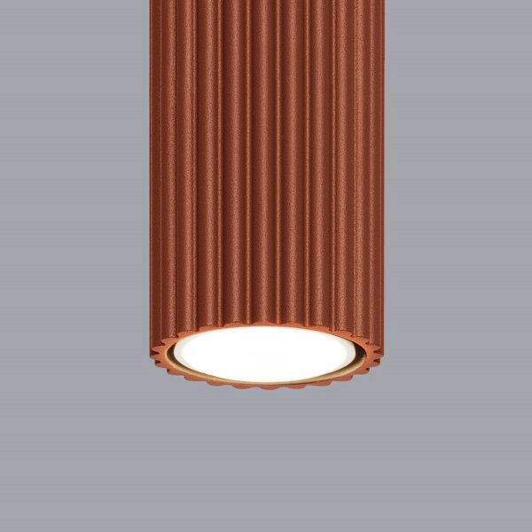 Deckenlampe schmal Ø 6,5 cm H: 40 cm Rot Modern Aluminium