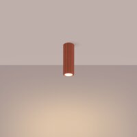 Deckenlampe GU10 H: 20 cm Ø 6,5 cm klein Rot...