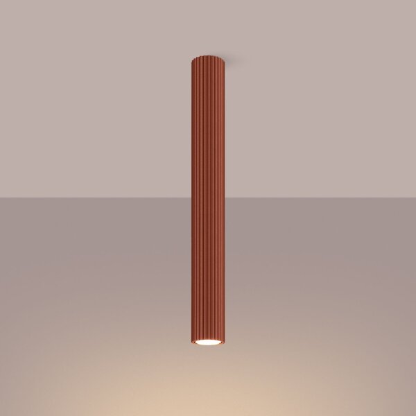 Aufbauspot schmal Ø 6,5 cm H: 60 cm GU10 Rot Modern Aluminium