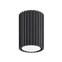 Aufbauspot Schwarz klein GU10 Ø 6,5 cm H: 10 cm...