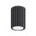 Aufbauspot Schwarz klein GU10 Ø 6,5 cm H: 10 cm Aluminium
