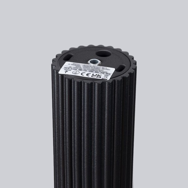 Deckenlampe Aufputz Ø 6,5 cm H: 20 cm Schwarz GU10 Aluminium
