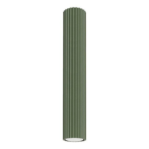 Deckenspot Aufputz GU10 Ø 6,5 cm H: 40 cm schmal Grün