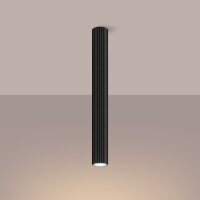 Deckenlampe Schwarz GU10 H: 60 cm Ø 6,5 cm schmal...