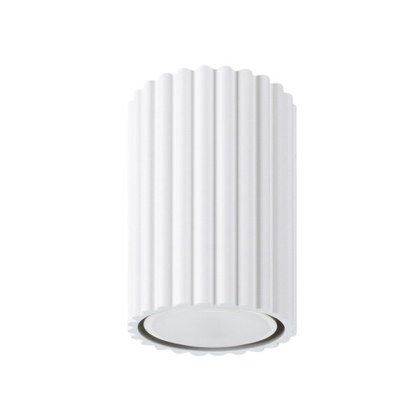 Deckenlampe Modern klein H: 10 cm Ø 6,5 cm Weiß Aufputz