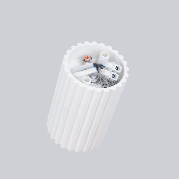 Deckenlampe Modern klein H: 10 cm Ø 6,5 cm Weiß Aufputz