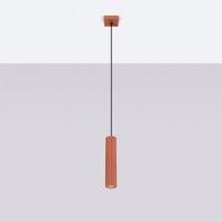 Hängelampe Rot schmal Ø 8 cm H: max. 118 cm GU10
