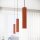 Hängelampe Rot schmal Ø 8 cm H: max. 118 cm GU10