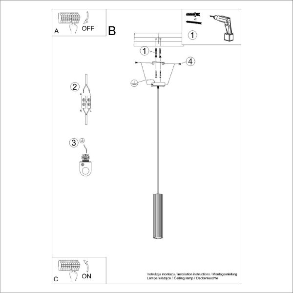 Hängelampe Modern Schwarz schmal B: 8 cm H: max. 118 cm GU10
