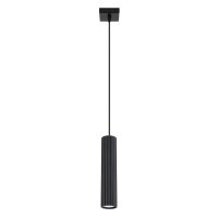 H&auml;ngelampe Modern Schwarz schmal B: 8 cm H: max. 118 cm GU10