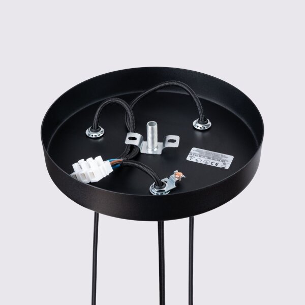Pendelleuchte GU10 Schwarz Alu L:19,5 cm verstellbar