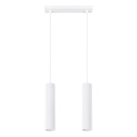 Weiße Hängeleuchte Modern aus Aluminium B: 30...