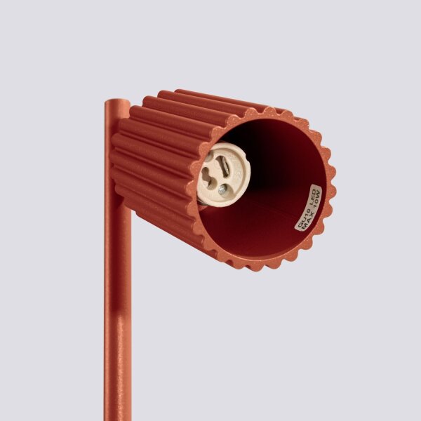 Leselampe GU10 43 cm hoch Aluminium in Rot Modern schwenkbar