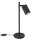 Schreibtischleuchte Schwarz H: 43 cm schwenkbar Aluminium GU10