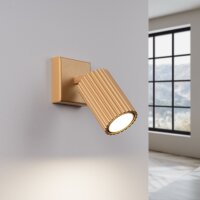 Wandlampe GU10 B: 8 cm klein schwenkbar aus Aluminium in...
