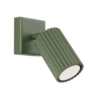 Wandlampe Modern Grün GU10 B:8 cm Alu schwenkbar