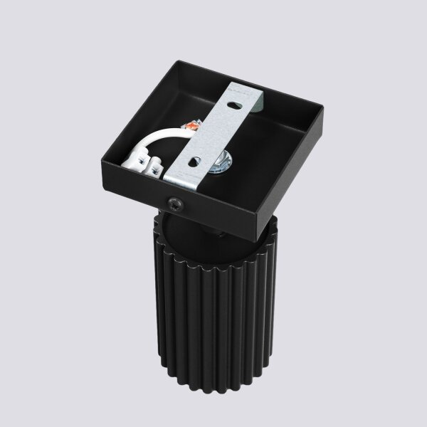Wandleuchte Schwarz GU10 Modern B: 8 cm klein schwenkbar
