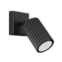 Wandleuchte Schwarz GU10 Modern B: 8 cm klein schwenkbar
