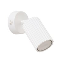 Spot Lampe Wei&szlig; GU10 B: 8 cm klein Aluminium schwenkbar