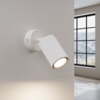 Spot Lampe Weiß GU10 B: 8 cm klein Aluminium...