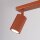 Deckenspot Rot verstellbar GU10 2 flammig L:30 cm