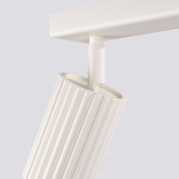 Deckenstrahler GU10 3-flammig Creme L:45 cm verstellbar
