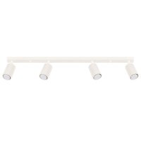 Moderner Deckenstrahler 4-flammig GU10 B: 81 cm in Creme