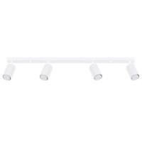 Deckenstrahler Weiß 4-flammig GU10 81 cm lang...