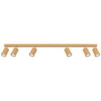 GU10 Deckenspot schwenkbar Gold 117 cm länglich Alu