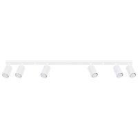 Deckenlampe Modern Weiß 117 cm schwenkbar 6x GU10...