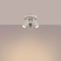 Deckenlampe Modern in Creme Ø 19,5 cm schwenkbar...