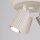 Deckenlampe Modern in Creme Ø 19,5 cm schwenkbar 3x GU10 Alu