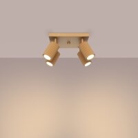 Deckenspot Aluminium GU10 Gold B:25 cm verstellbar