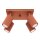Deckenstrahler GU10 4-flammig B: 25 cm klein quadratisch Rot
