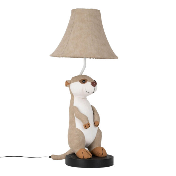 Tischleuchte Kinderzimmer 58 cm hoch Erdmännchen LED