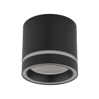 Deckenlampe Schwarz Aufputz Ø 8,5 cm klein Metall
