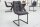 Freischwinger ohne Armlehne Stoff Metall in Grau Schwarz