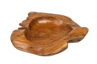 Deko Schale Teak Holz B: 50 cm Unikat Handarbeit