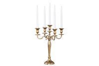 Kerzenhalter für Stabkerzen Metall in Gold H: 40 cm...