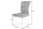 Freischwinger Stuhl Braun Silber Stoff Metall Modern Esszimmer