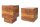 2er Set Beistelltisch Sheesham Holz massiv vielseitig