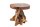 Beistelltisch Teak Holz massiv Ø 40 cm Unikat Handarbeit
