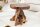Beistelltisch Teak Holz massiv Ø 40 cm Unikat Handarbeit