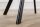 Esstischstuhl Samt Metall in Grau Schwarz mit Armlehne