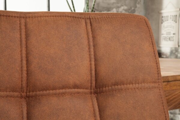 Schwingstuhl Braun Schwarz Stoff Eisen Modern KENYA