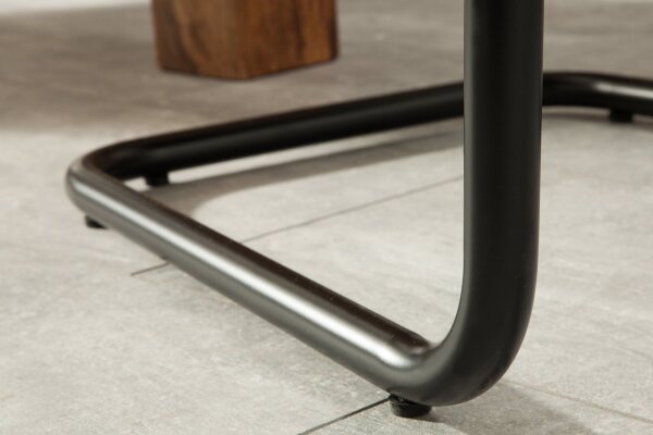 Schwingstuhl Braun Schwarz Stoff Eisen Modern KENYA